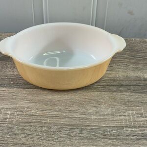 Anchor Hocking FIRE-KING PEACH LUSTER 1½ QUART CASSEROLE Dish 467 Vintage No Lid